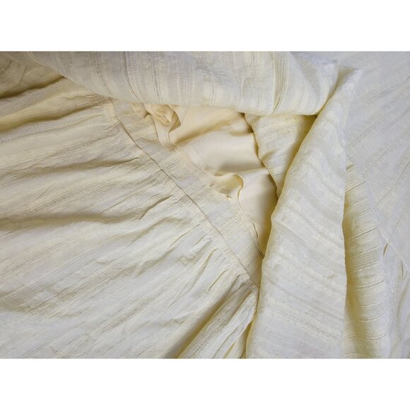 J. Jill Womens Pineapple Yellow Short Sleeve Tiered V-Neck Midi Dress Large New - Picture 9 of 9